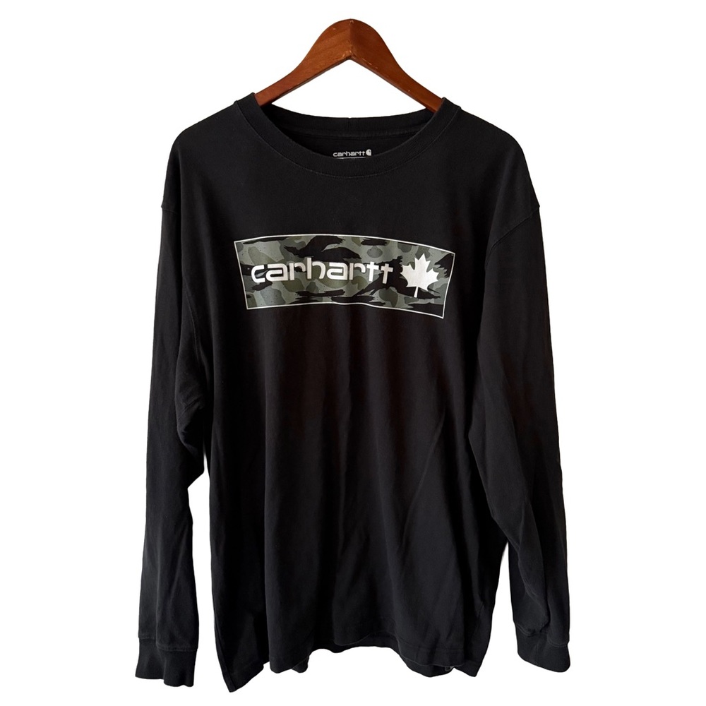 Carhartt Men's Loose Fit Heavyweight Cotton Crewneck Graphic T Shirt Longsleeve